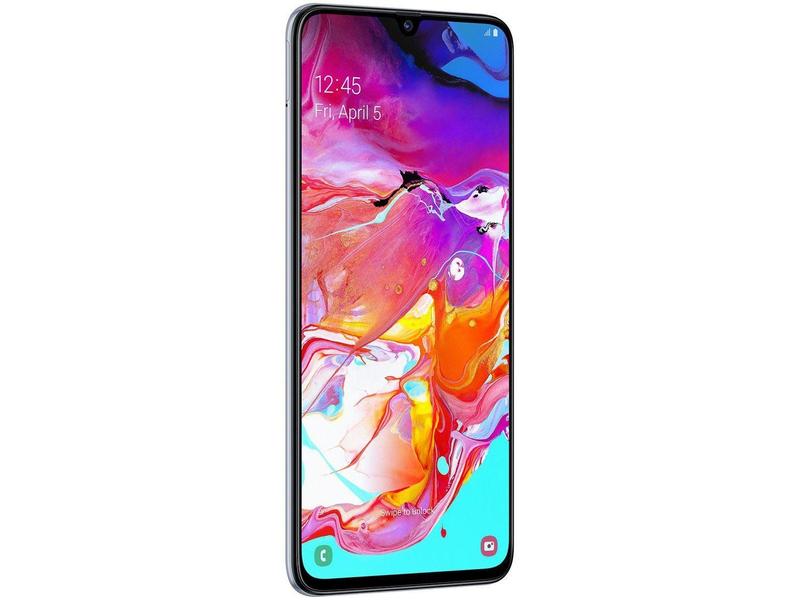 Smartphone Samsung Galaxy A70 128GB Branco 4G - 6GB RAM Tela 6,7